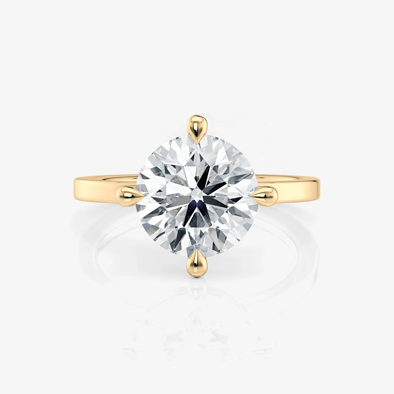 Elongated Cushion Bezel Solitaire Moissanite Engagement Ring 9ct yellow gold South Africa
