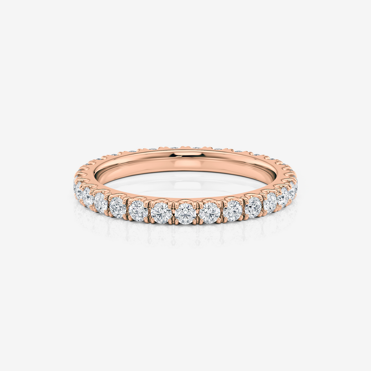 2.00mm Full Eternity Band Moissanite rose gold South Africa