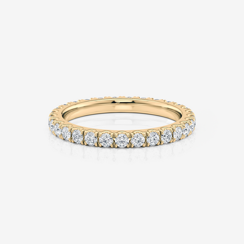 2.00mm Full Eternity Band Moissanite yellow gold South Africa