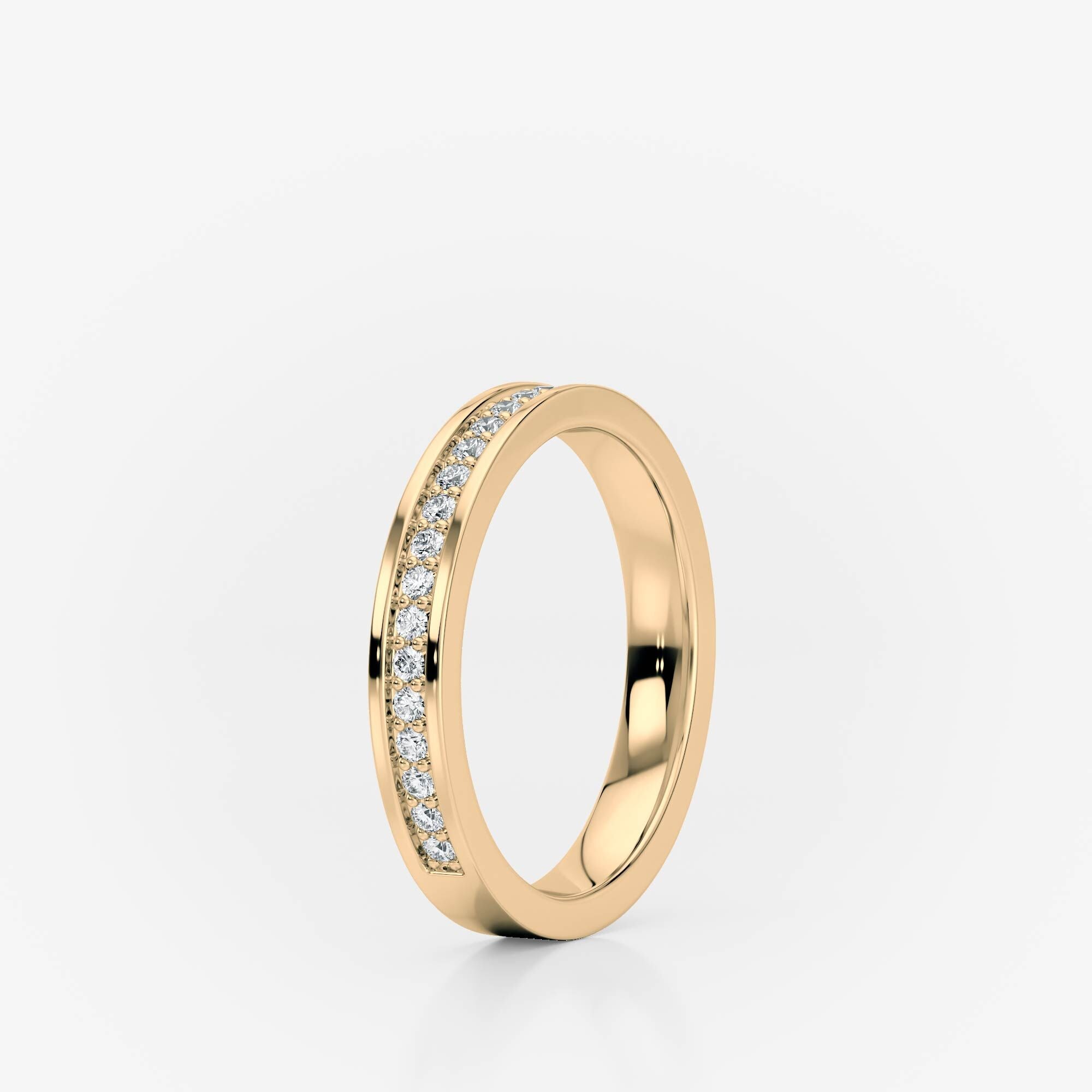 2.80mm Channel Set Wedding Band | Lab Diamond Wedding Rings