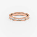 2.80mm Channel Set Wedding Band | Lab Diamond Wedding Rings