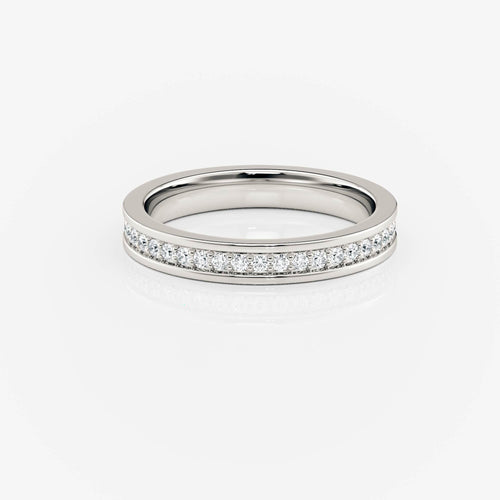 2.80mm Channel Set Wedding Band Moissanite white gold South Africa