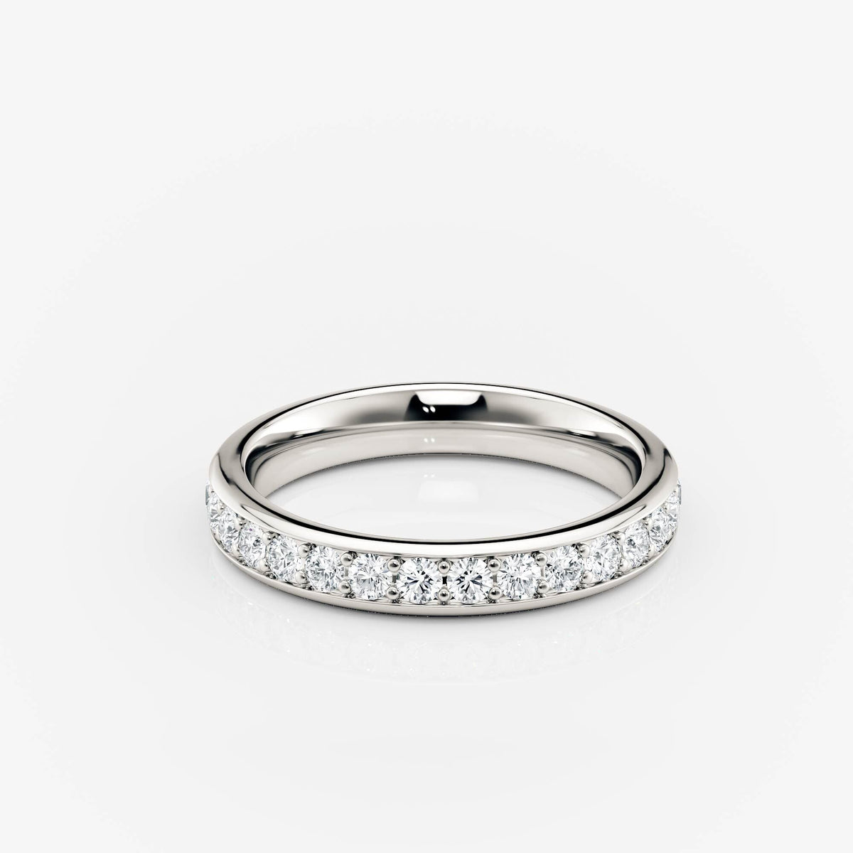 3.00mm Channel Set Wedding Band Moissanite white gold South Africa
