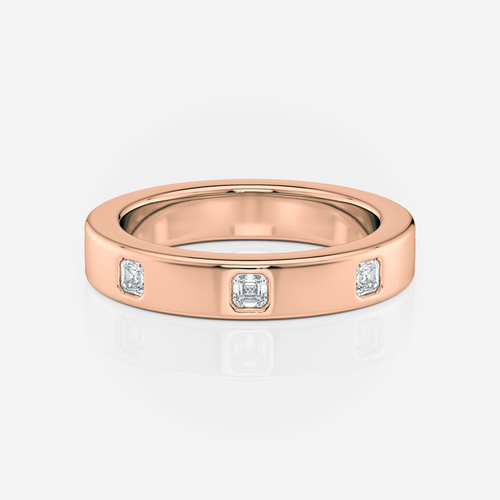 3.60mm Asscher Wedding Band | Lab Diamond | South Africa