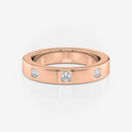 3.60mm Asscher Wedding Band | Lab Diamond | South Africa