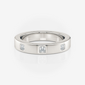 3.60mm Asscher Wedding Band | Lab Diamond | South Africa