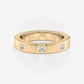 3.60mm Asscher Wedding Band | Lab Diamond | South Africa