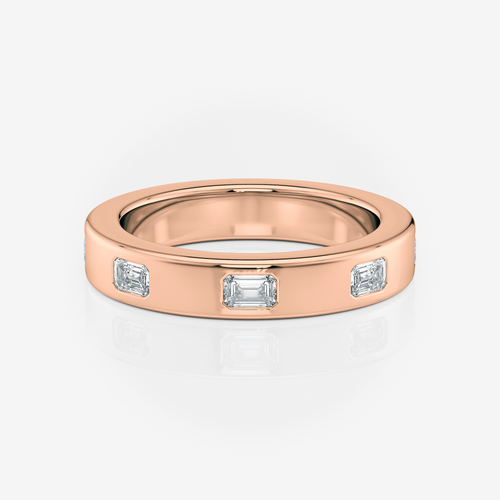 3.60mm Emerald Wedding Band | Lab Diamond | South Africa