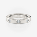 3.60mm Oval Wedding Band | Lab Diamond Wedding Rings