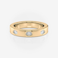 3.60mm Oval Wedding Band | Lab Diamond Wedding Rings