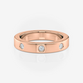 3.60mm Round Wedding Band | Lab Diamond Wedding Rings