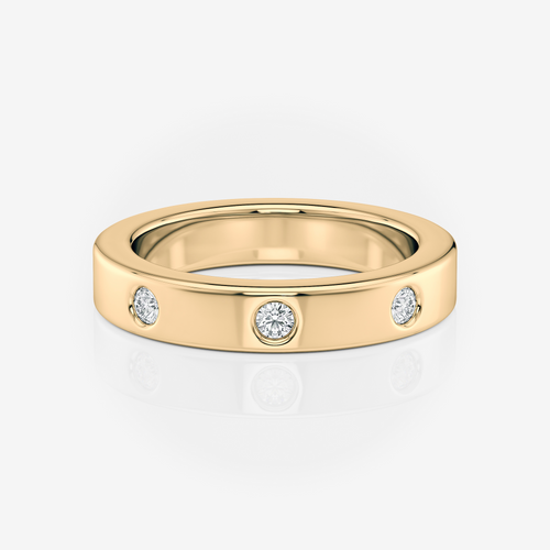 3.60mm Round Wedding Band | Lab Diamond Wedding Rings