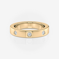 3.60mm Round Wedding Band | Lab Diamond Wedding Rings