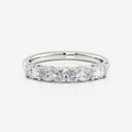5 Stone East West Oval Wedding Ring | Lab Diamond Wedding Rings