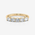 5 Stone East West Oval Wedding Ring | Lab Diamond Wedding Rings