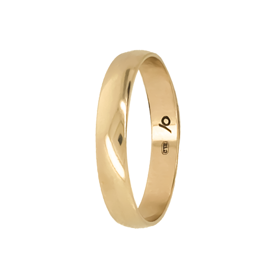 9k Gold Light Comfort Fit Wedding Band (3mm)
