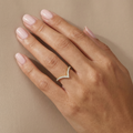 Wishbone Wedding Ring | Lab Diamond Wedding Rings