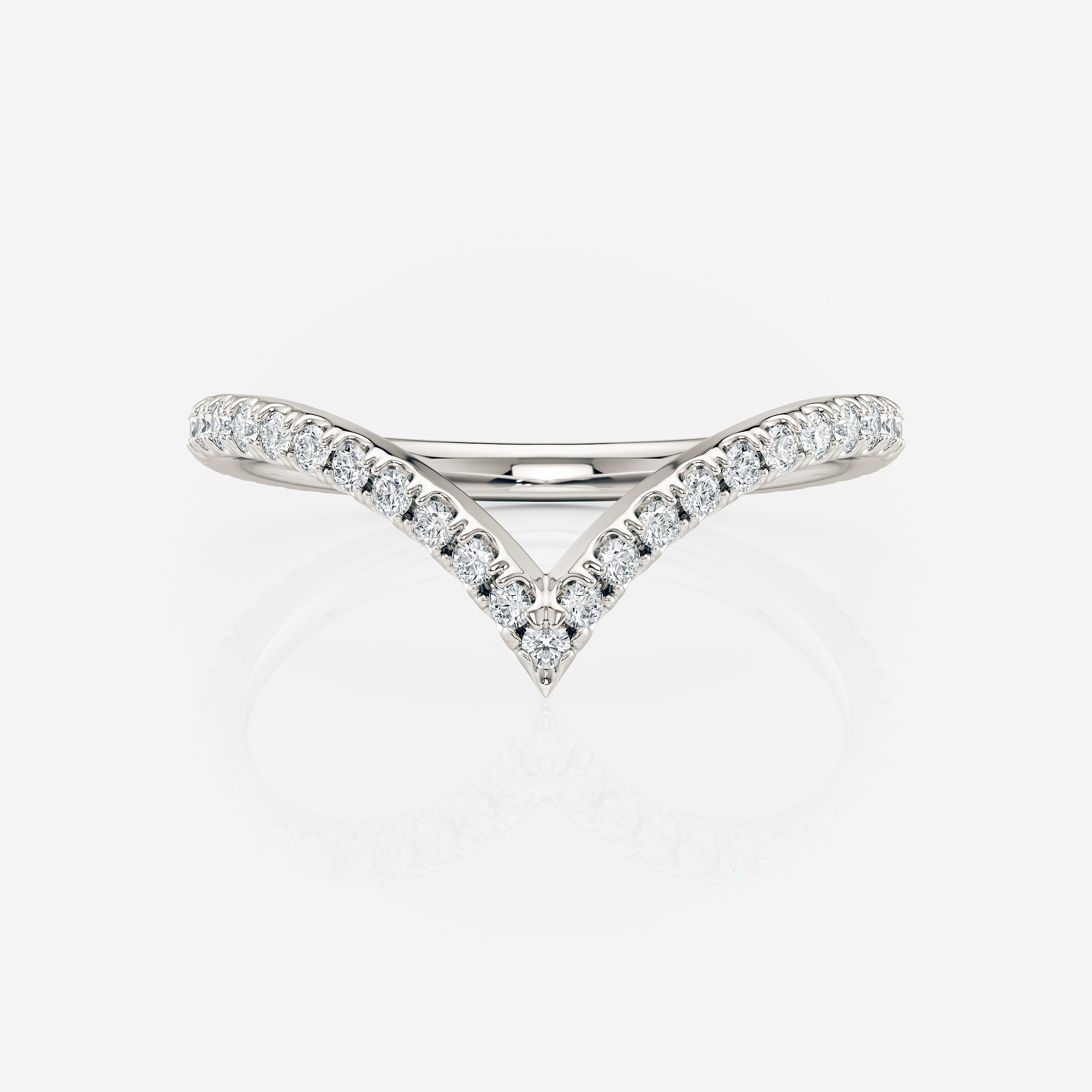 Wishbone Wedding Ring | Lab Diamond Wedding Rings