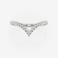 Wishbone Wedding Ring | Lab Diamond Wedding Rings