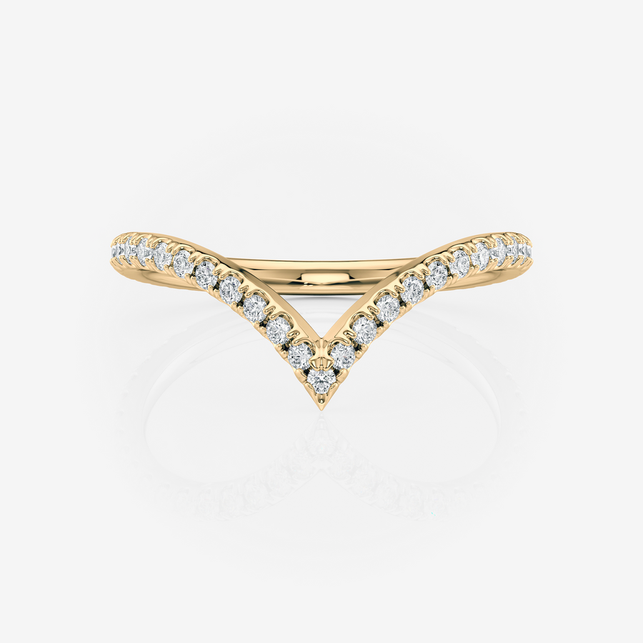 Wishbone Wedding Ring | Lab Diamond Wedding Rings