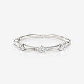 Moissanite Round Spaced Wedding Band | Moissanite | South Africa