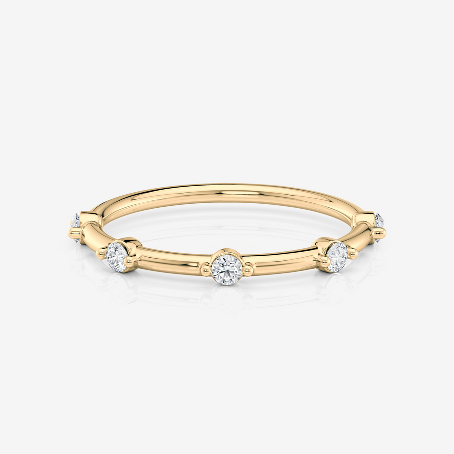 Moissanite Round Spaced Wedding Band | Moissanite | South Africa
