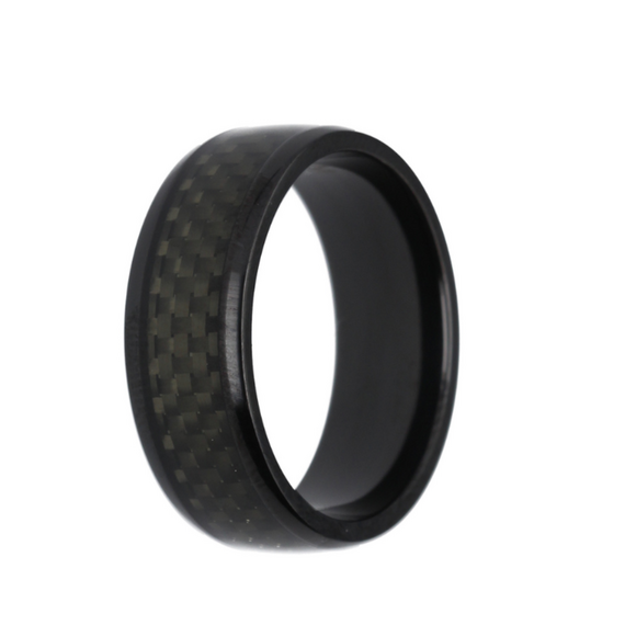 Black Titanium & Carbon Fiber Band (8mm)