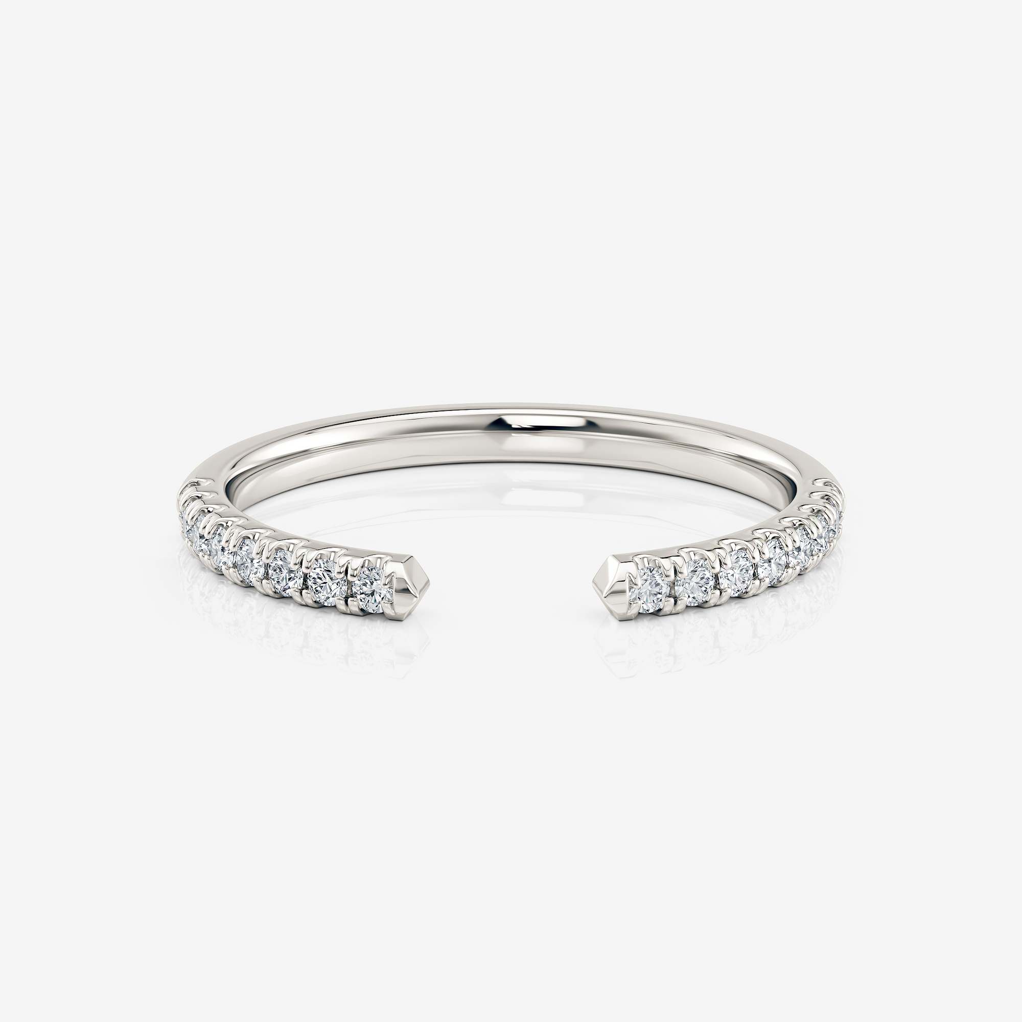 Brooklyn Open Profile Wedding Ring | Lab Diamond Wedding Rings
