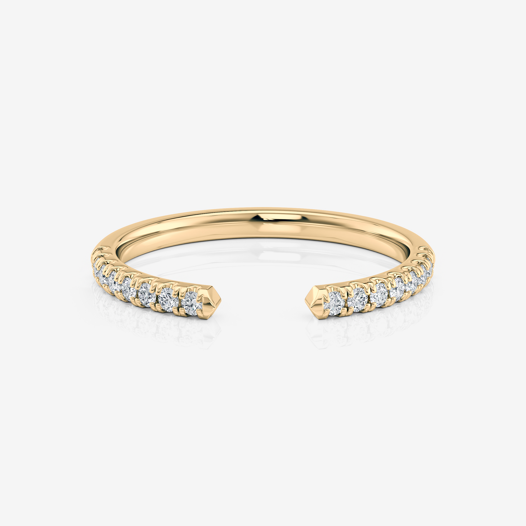 Brooklyn Open Profile Wedding Ring | Lab Diamond Wedding Rings