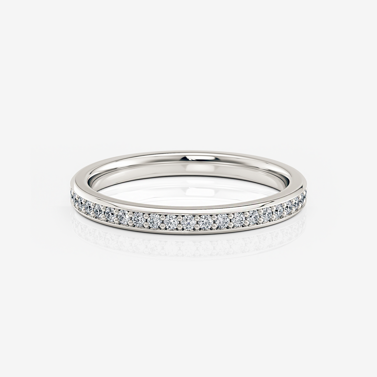 Channel Set Wedding Ring Moissanite white gold South Africa