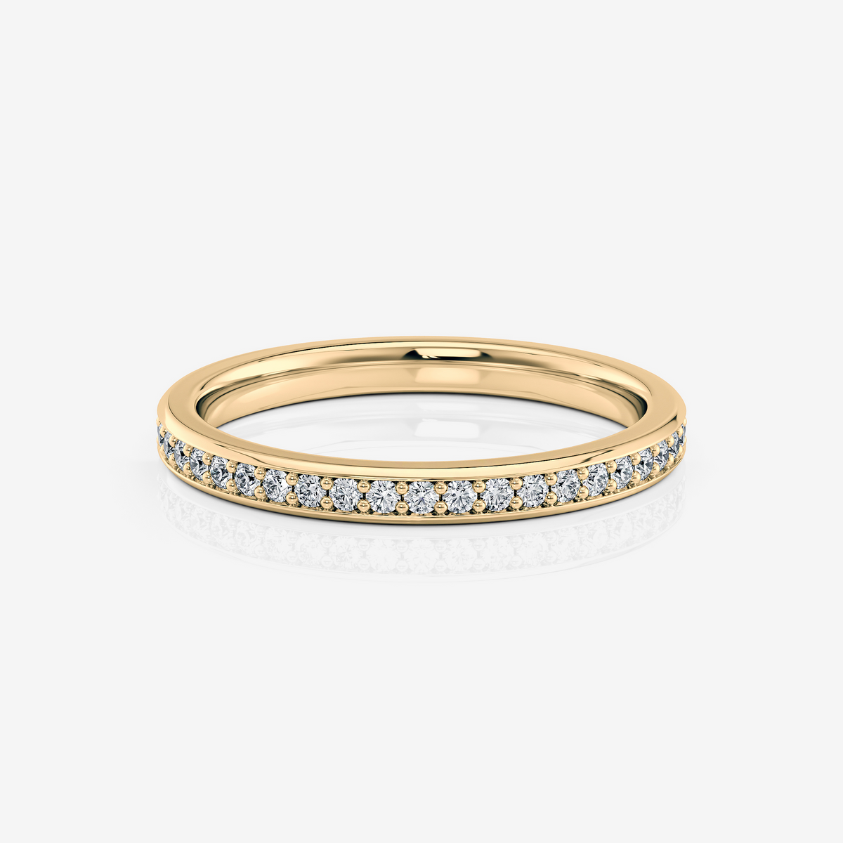 Channel Set Wedding Ring Moissanite yellow gold South Africa
