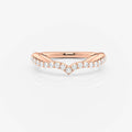 Elowen Twisted Pave Wedding Ring Moissanite rose gold South Africa