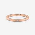 Moissanite Inlay Wedding Band | Moissanite Wedding Rings