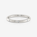 Moissanite Inlay Wedding Band | Moissanite Wedding Rings