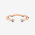 Lab Grown Diamond Open Wedding Band | Lab Diamond