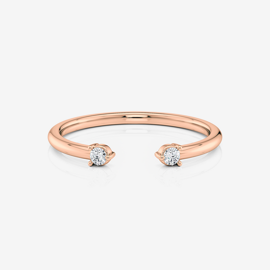 Lab Grown Diamond Open Wedding Band | Lab Diamond