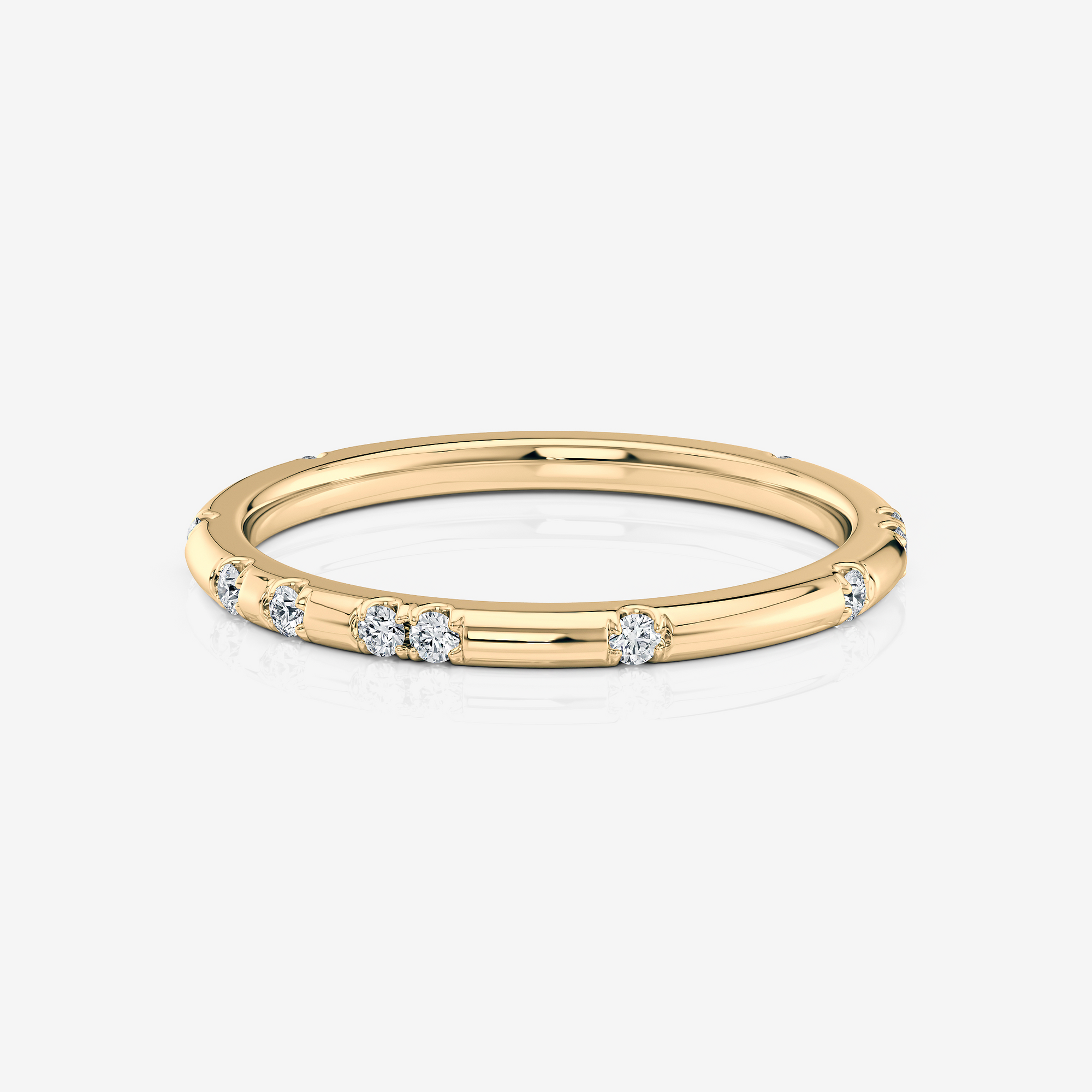 Kalani Scattered Wedding Band | Lab Diamond