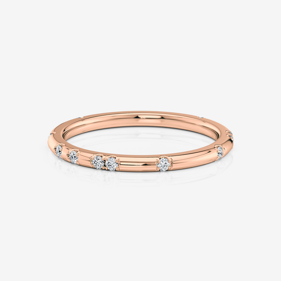 Scattered Wedding Band | Moissanite Wedding rings South Africa