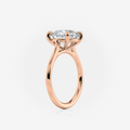 Rose gold Round Cathedral Solitaire Lab Diamond Engagement Ring South Africa