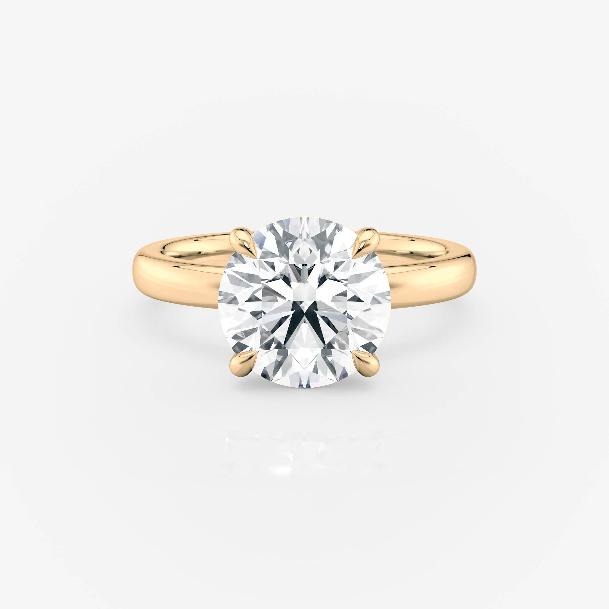 Nina Round Plain 2.30mm Band Solitaire Lab Diamond Engagement Ring South Africa
