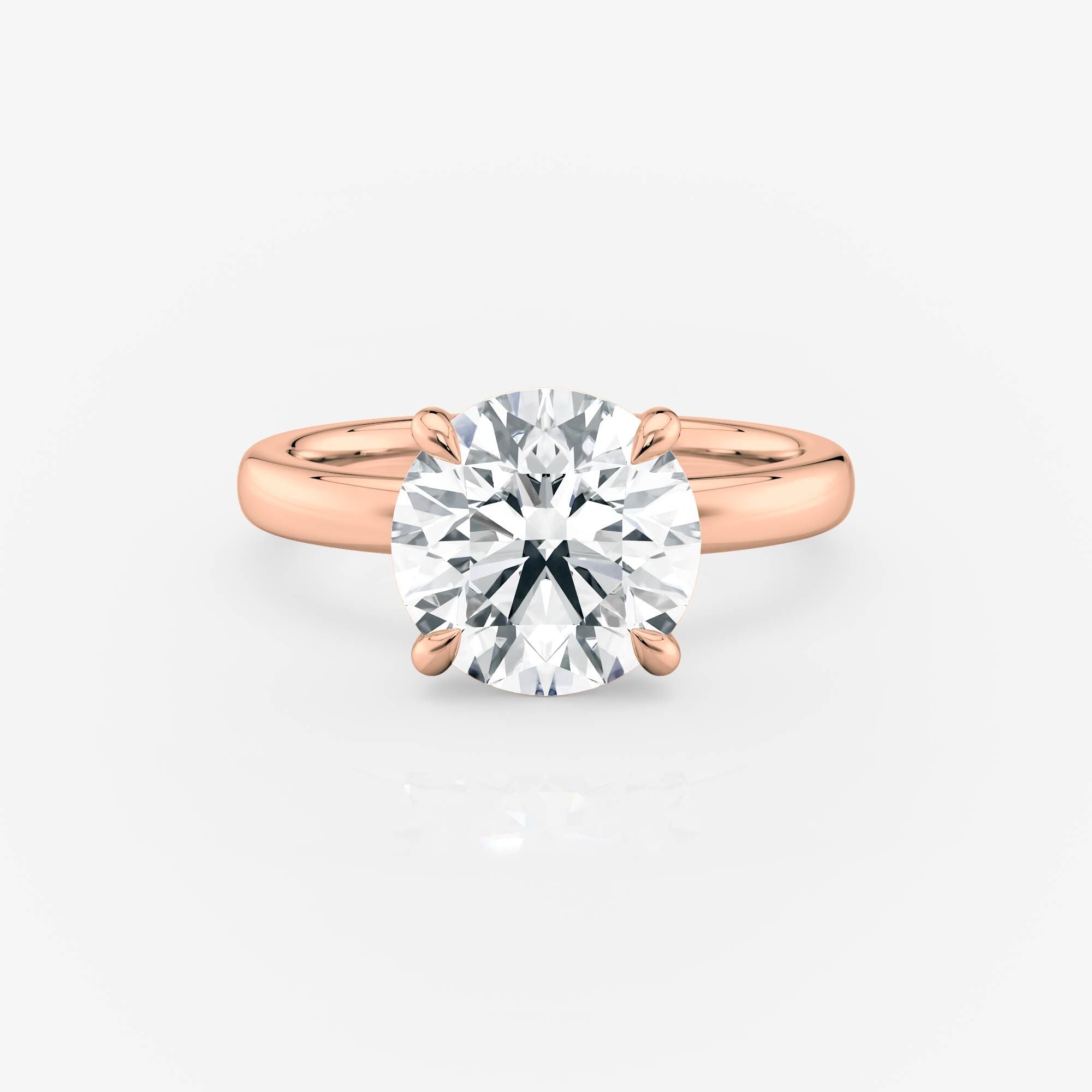 Rose gold 2.30mm Band Solitaire Lab Diamond Engagement Ring South Africa