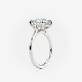 White gold Round Cathedral Solitaire Lab Diamond Engagement Ring South Africa