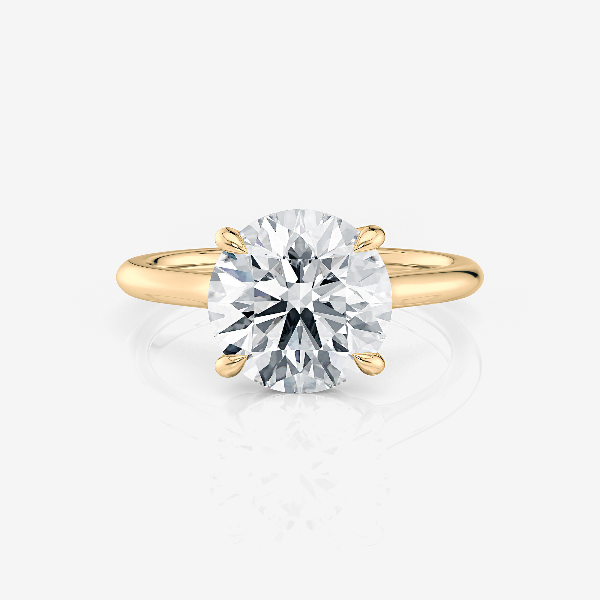 Dante Round Cathedral Arch Solitaire Lab Diamond Engagement Ring South Africa