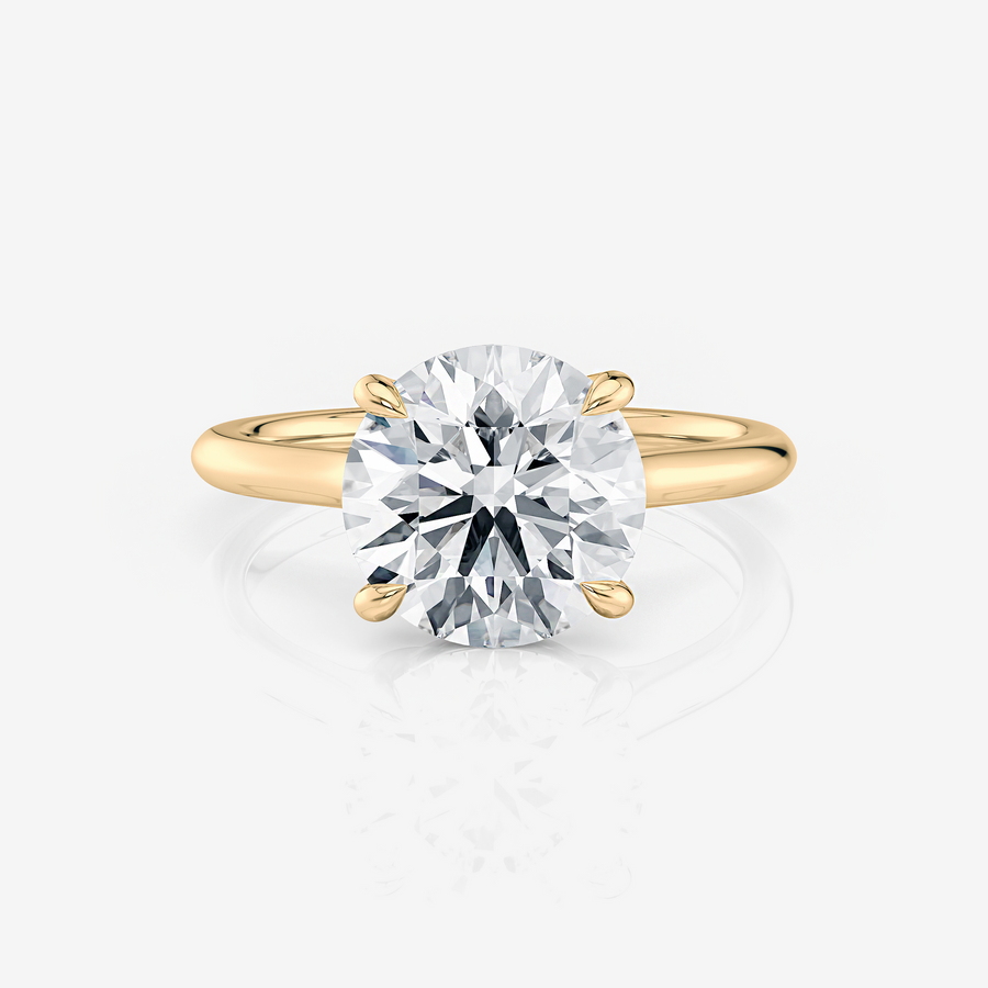 Dante Round Cathedral Arch Solitaire Lab Diamond Engagement Ring South Africa