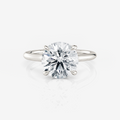 White Gold Round Cathedral Arch Solitaire Lab Diamond Engagement Ring South Africa