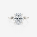 white gold Oval Split Shank Solitaire Moissanite Engagement Rings South Africa Moissanite By Design