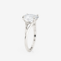 Oval Split Shank Solitaire Moissanite Engagement Rings South Africa Moissanite By Design