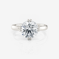 white gold yellow gold Round East-West Double Claw Moissanite Engagement Rings South Africa Moissanite By Design