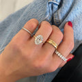 4ct Oval Hidden Halo Moissanite Engagement Ring South Africa Moissanite By Design