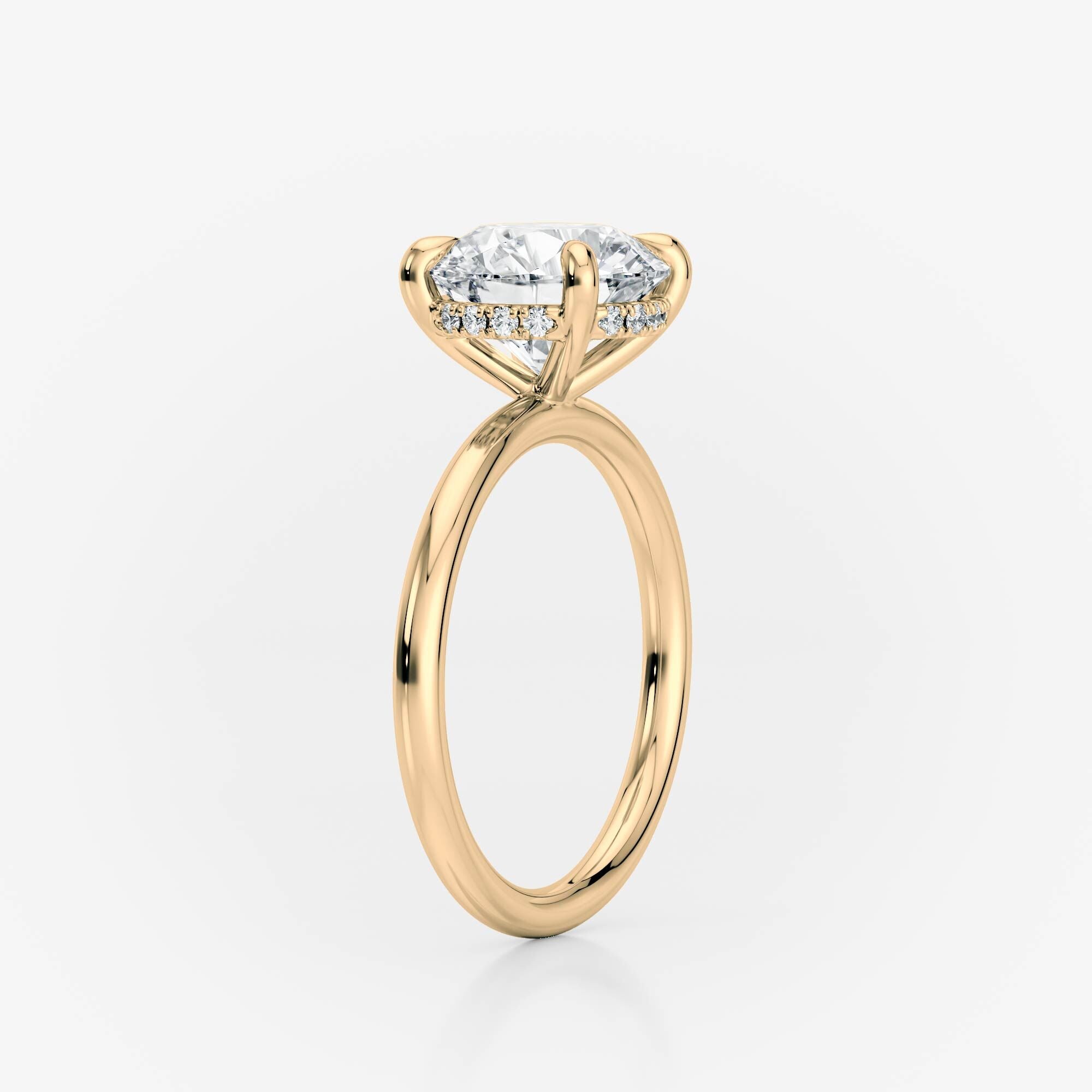 4ct Oval Hidden Halo Moissanite Engagement Rings South Africa Moissanite By Design